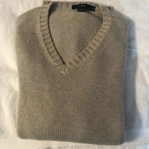 J Crew 100% cotton v neck sweater